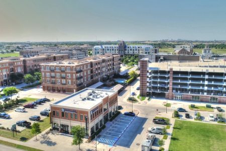 New,Downtown,Frisco,Texas,From,The,Air